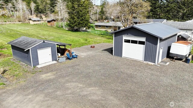6818 Olympic Hwy, Aberdeen, WA 98520 - detached garage with dirt driveway