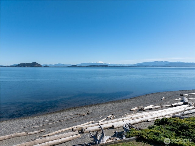 property view of water with a mountain view