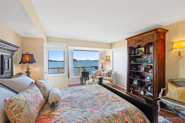 bedroom featuring baseboards