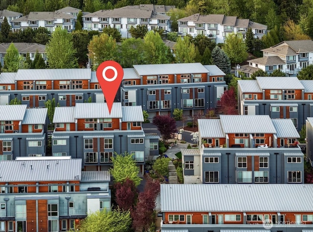 drone / aerial view featuring a residential view