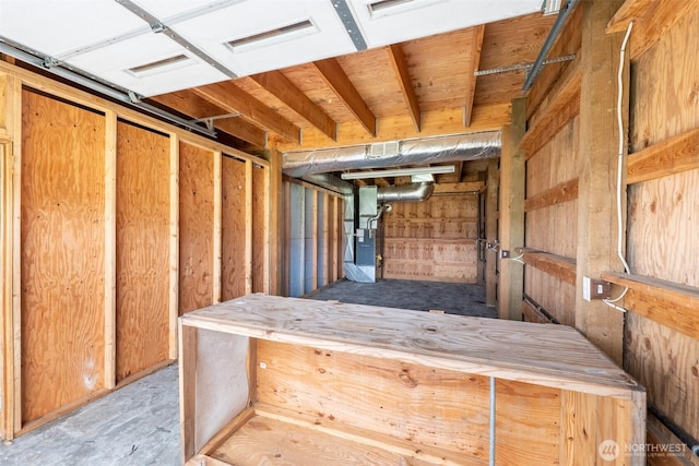 228 S 3rd St, Shelton, WA 98584 - interior space featuring heating unit and visible vents