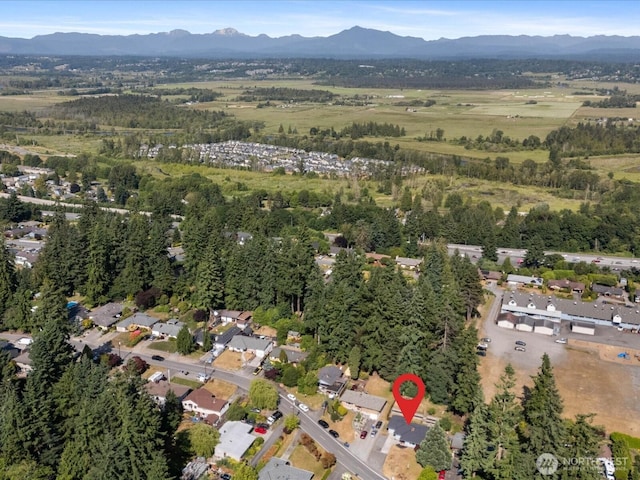 4913 W View Dr, Everett, WA 98203 - aerial view of property and surrounding area with a mountainous background