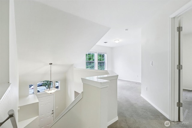 17200 SE 26th Dr Unit P56, Vancouver, WA 98683 - hall featuring an upstairs landing, carpet flooring, and baseboards