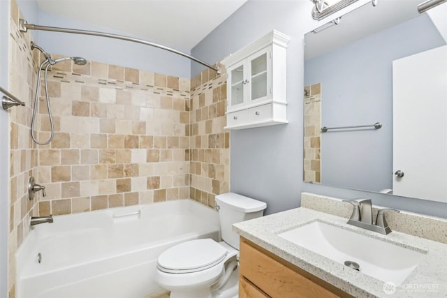 17200 SE 26th Dr Unit P56, Vancouver, WA 98683 - bathroom with vanity, toilet, and shower / bathtub combination