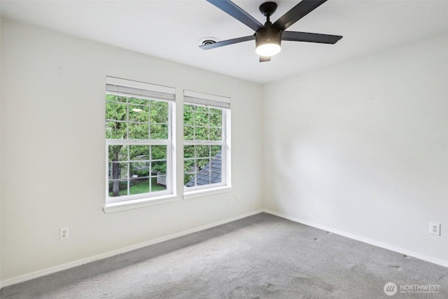 17200 SE 26th Dr Unit P56, Vancouver, WA 98683 - spare room with baseboards, carpet floors, and ceiling fan