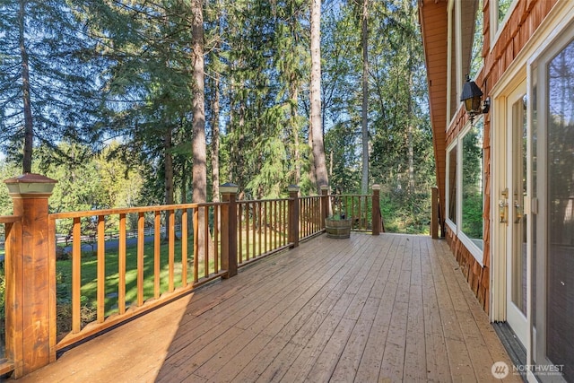 6044 Buckthorn Ct NW, Olympia, WA 98502 - view of wooden deck
