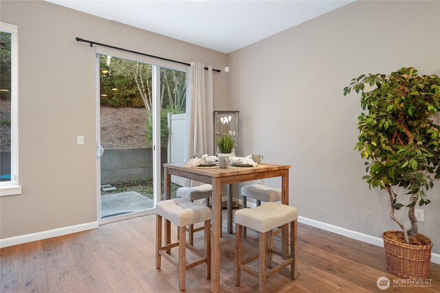 2202 NE 140th St Lot 44, Vancouver, WA 98686 - dining area featuring wood finished floors and baseboards