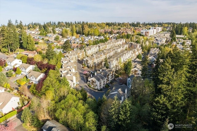 3116 164th St SW Unit 2101, Lynnwood, WA 98087 - aerial view of property and surrounding area featuring nearby suburban area