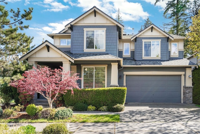10788 243rd Ave NE, Redmond, WA 98053 - craftsman inspired home featuring a shingled roof, driveway, and a garage