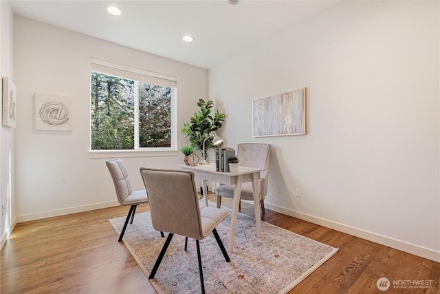 10788 243rd Ave NE, Redmond, WA 98053 - home office featuring baseboards, light wood-style floors, and recessed lighting