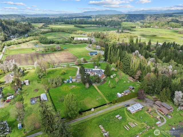 30915 SE Redmond Fall City Rd, Fall City, WA 98024 - drone / aerial view featuring a mountain view