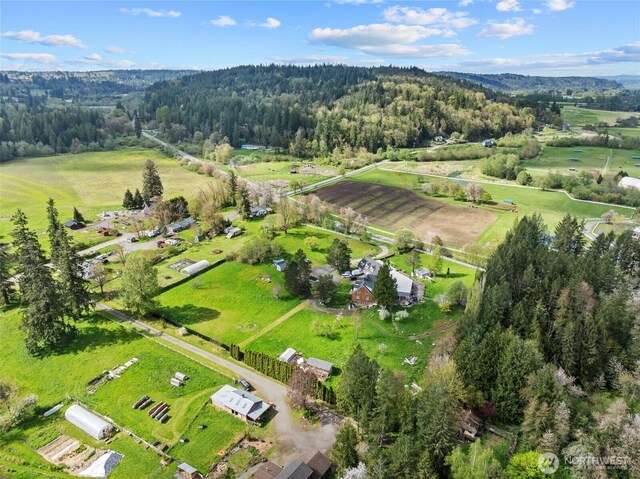30915 SE Redmond Fall City Rd, Fall City, WA 98024 - birds eye view of property with a rural view and a wooded view