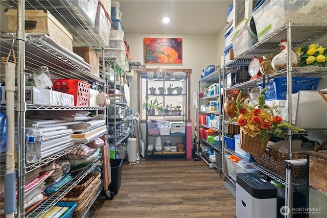 view of storage room