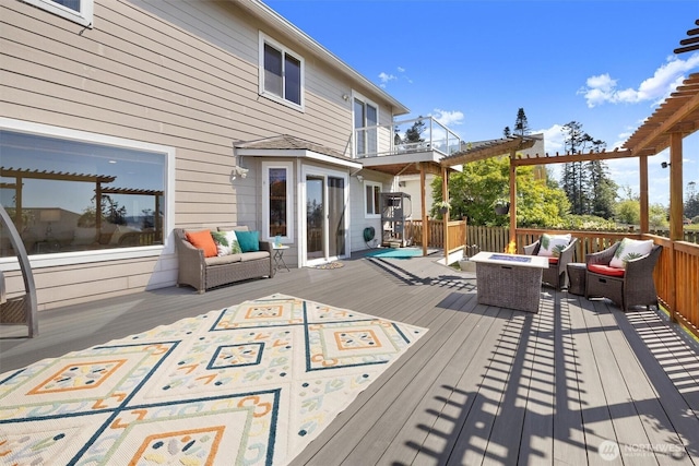 664 Lactrup Spur Ln, Camano Island, WA 98282 - deck with outdoor lounge area