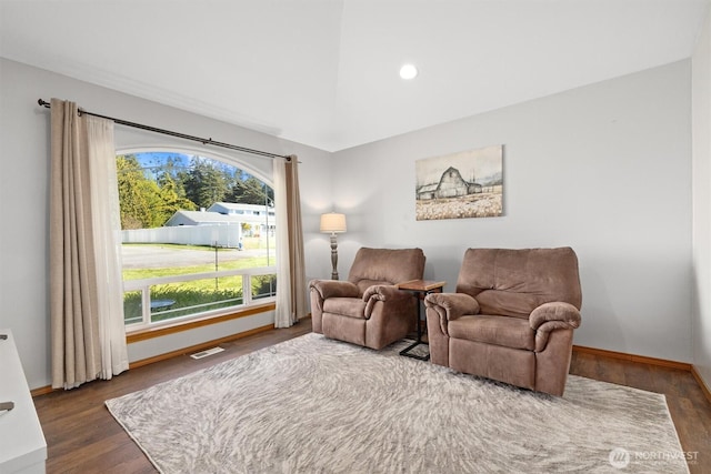 664 Lactrup Spur Ln, Camano Island, WA 98282 - living area featuring baseboards, visible vents, a wealth of natural light, and wood finished floors