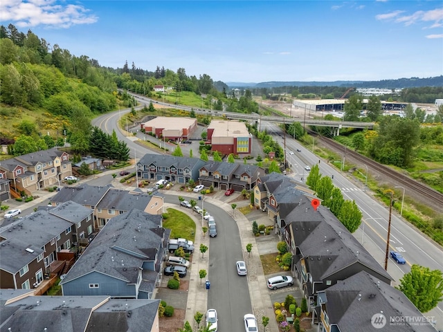 aerial view of residential area