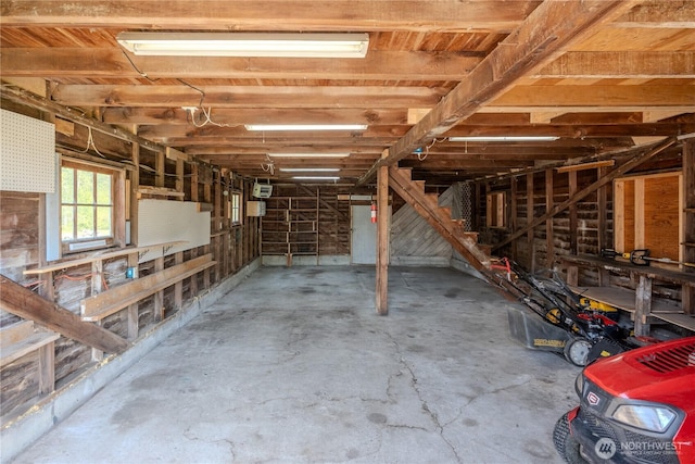 miscellaneous room with concrete flooring