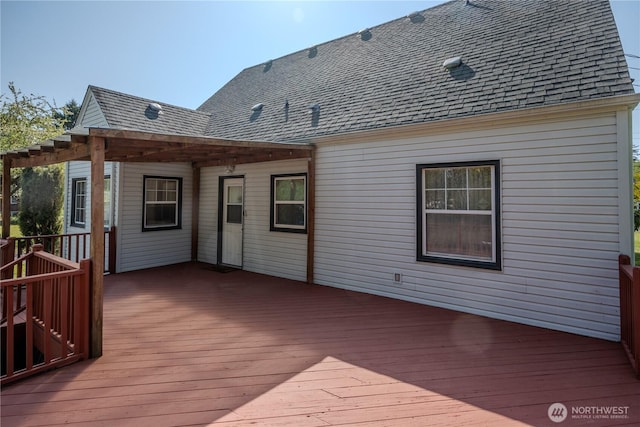view of wooden terrace