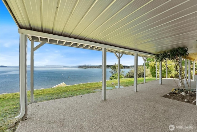 250 Fay Ln, Camano Island, WA 98282 - view of patio / terrace featuring a water view