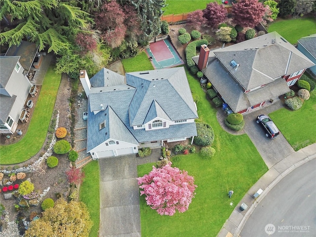 drone / aerial view