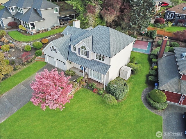 drone / aerial view