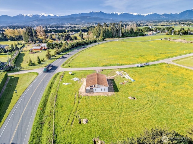 34 Van Dyken Dr, Sequim, WA 98382 - aerial view with a rural view and a mountain view