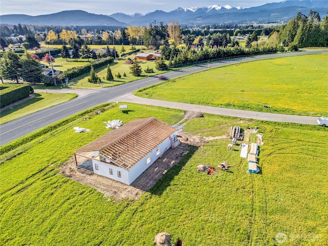 34 Van Dyken Dr, Sequim, WA 98382 - aerial view with a mountain view