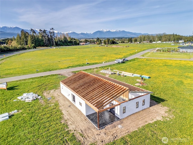 34 Van Dyken Dr, Sequim, WA 98382 - birds eye view of property featuring a rural view and a mountain view