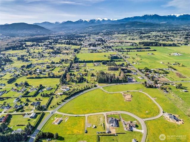 34 Van Dyken Dr, Sequim, WA 98382 - bird's eye view with a mountain view