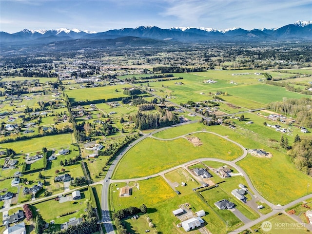 34 Van Dyken Dr, Sequim, WA 98382 - bird's eye view with a mountain view