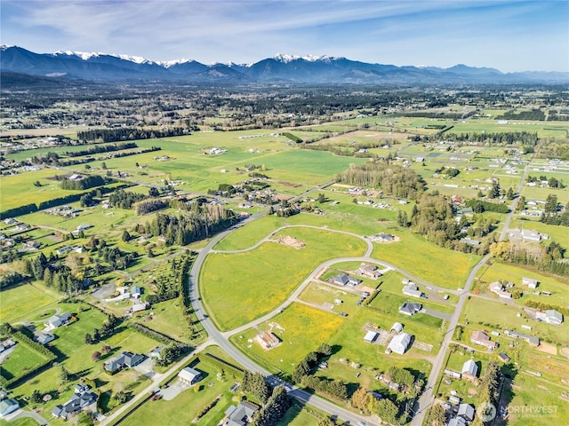 34 Van Dyken Dr, Sequim, WA 98382 - aerial view featuring a mountain view