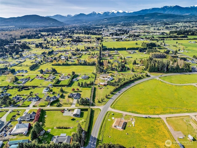 34 Van Dyken Dr, Sequim, WA 98382 - bird's eye view with a mountain view