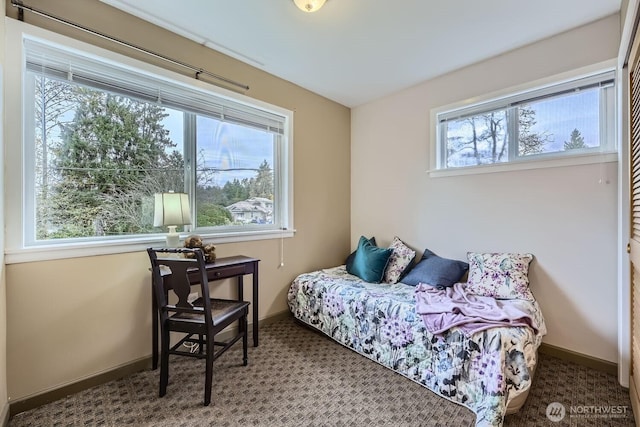 bedroom featuring baseboards
