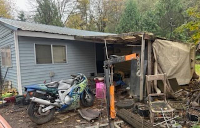 view of rear view of property
