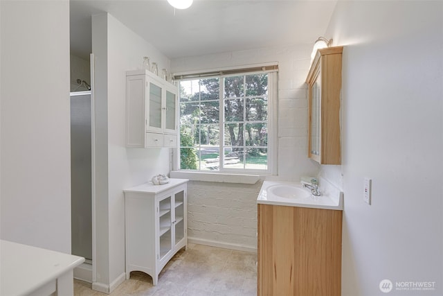 1506 163rd Pl, Long Beach, WA 98631 - bathroom with tile patterned flooring and vanity