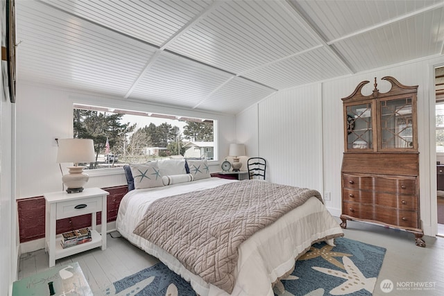 1506 163rd Pl, Long Beach, WA 98631 - bedroom with vaulted ceiling and wood finished floors