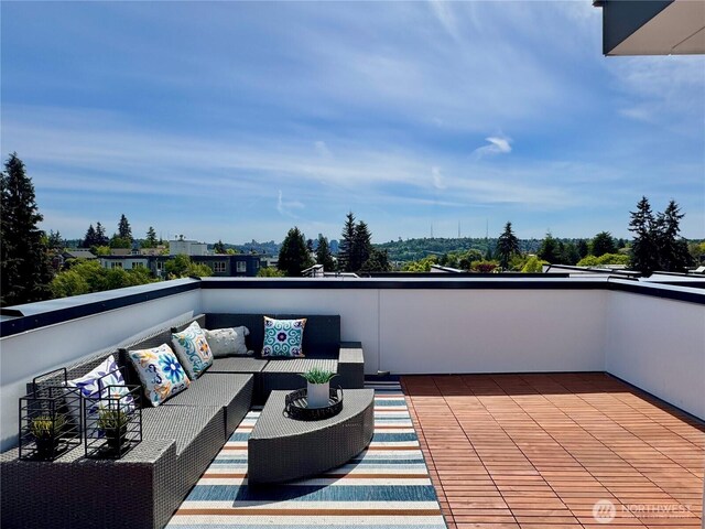 balcony with outdoor lounge area