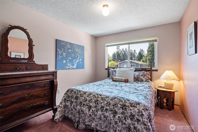 1123 N Whitman, Tacoma, WA 98406 - carpeted bedroom with a textured ceiling