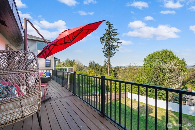 view of wooden terrace