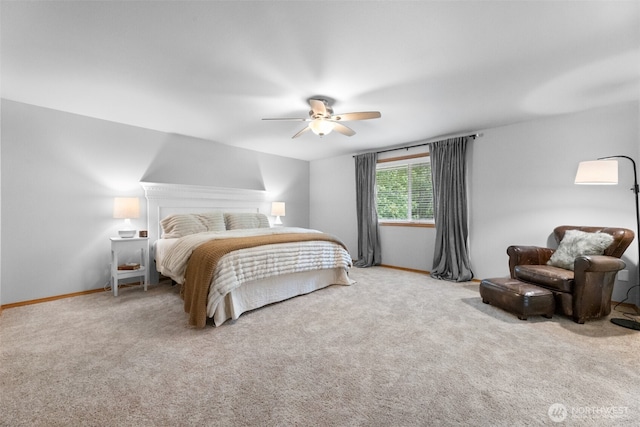 8203 32nd Ave E, Tacoma, WA 98443 - bedroom with carpet, baseboards, and a ceiling fan