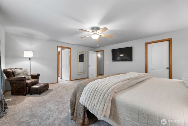 8203 32nd Ave E, Tacoma, WA 98443 - carpeted bedroom with baseboards and a ceiling fan