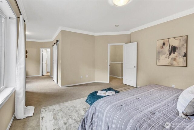 19017 5th St E, Lake Tapps, WA 98391 - bedroom with carpet flooring, ornamental molding, and baseboards