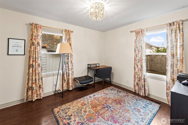 1921 N Stevens St, Tacoma, WA 98406 - interior space with visible vents, wood finished floors, and a chandelier