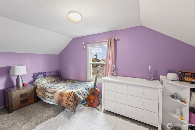 1921 N Stevens St, Tacoma, WA 98406 - bedroom with carpet flooring and lofted ceiling