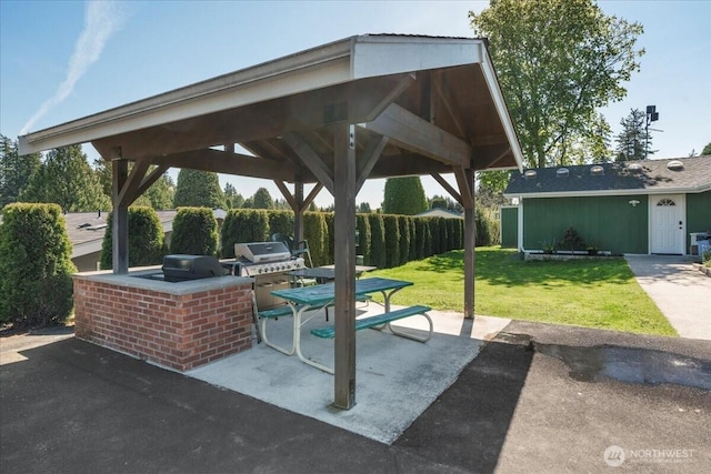 23825 15th Ave SE Unit 180, Bothell, WA 98021 - view of patio / terrace with an outdoor kitchen, fence, a gazebo, and area for grilling