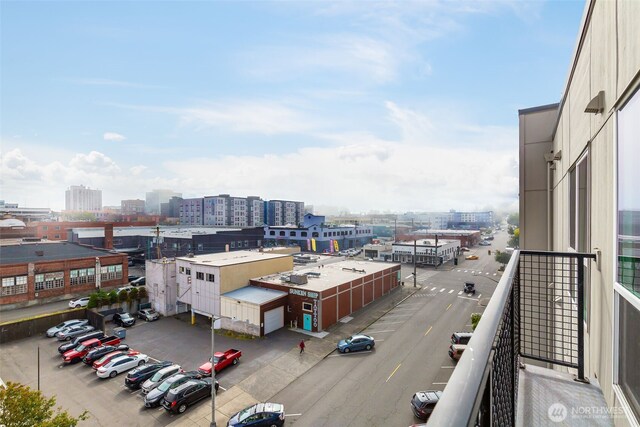 exterior space with a city view