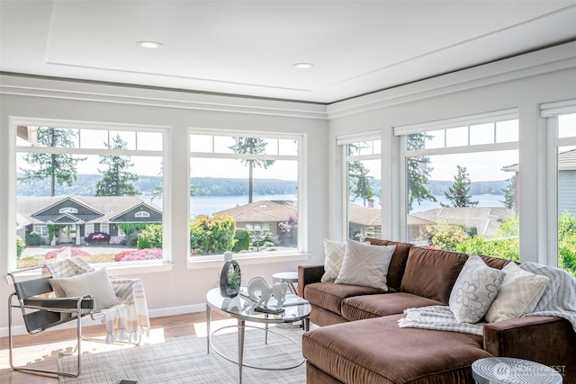 view of sunroom / solarium