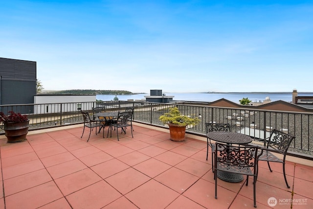 323 Queen Anne Ave N Unit 508, Seattle, WA 98109 - view of patio featuring a water view and a balcony