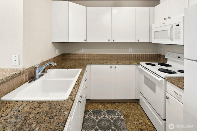 323 Queen Anne Ave N Unit 508, Seattle, WA 98109 - kitchen with a sink, white appliances, and white cabinetry