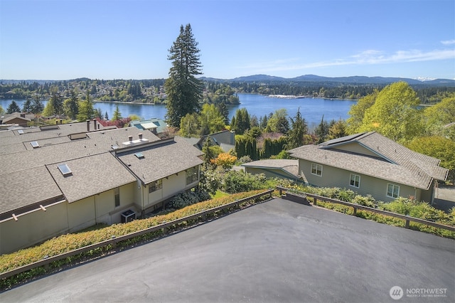 3142 Sahali Dr NE, Bremerton, WA 98310 - drone / aerial view with a forest view and a water and mountain view
